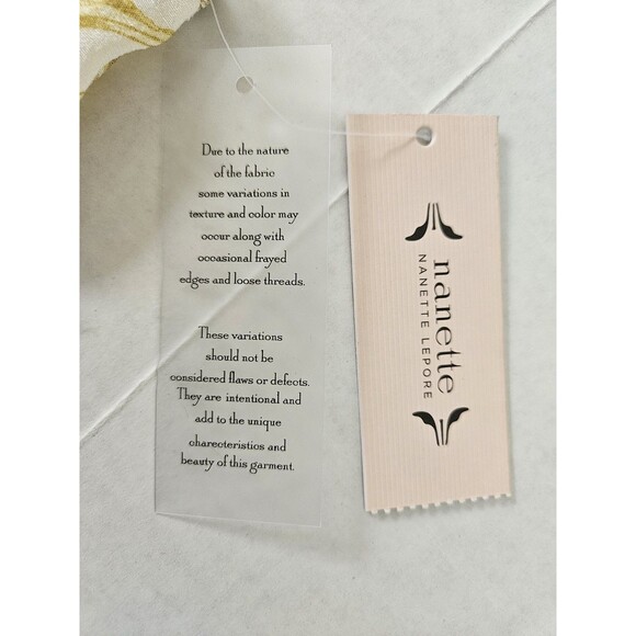 Nanette Lepore Gold Ray Smocked Tank Top Sz S - Picture 11 of 12